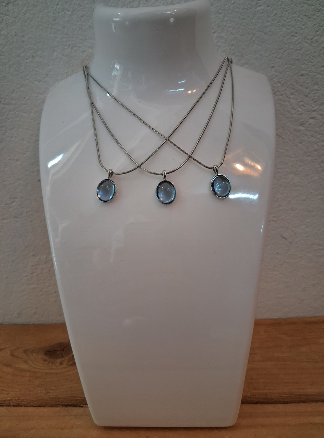 Blue stone pendant