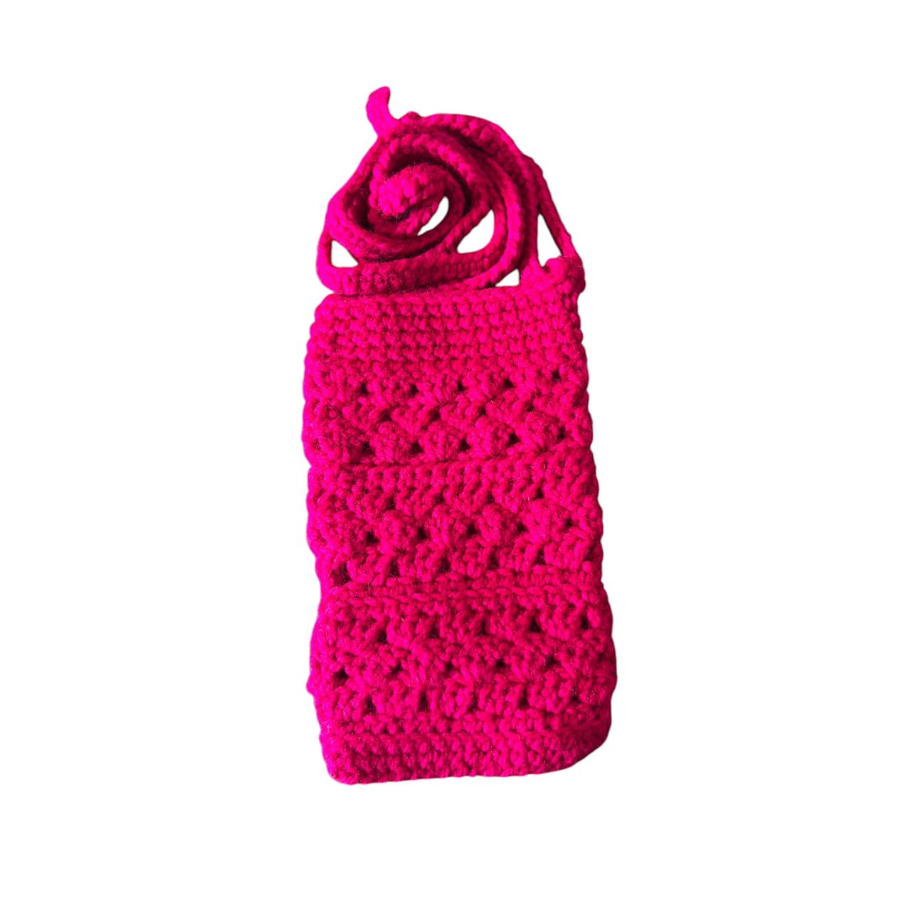 Crochet phone holder