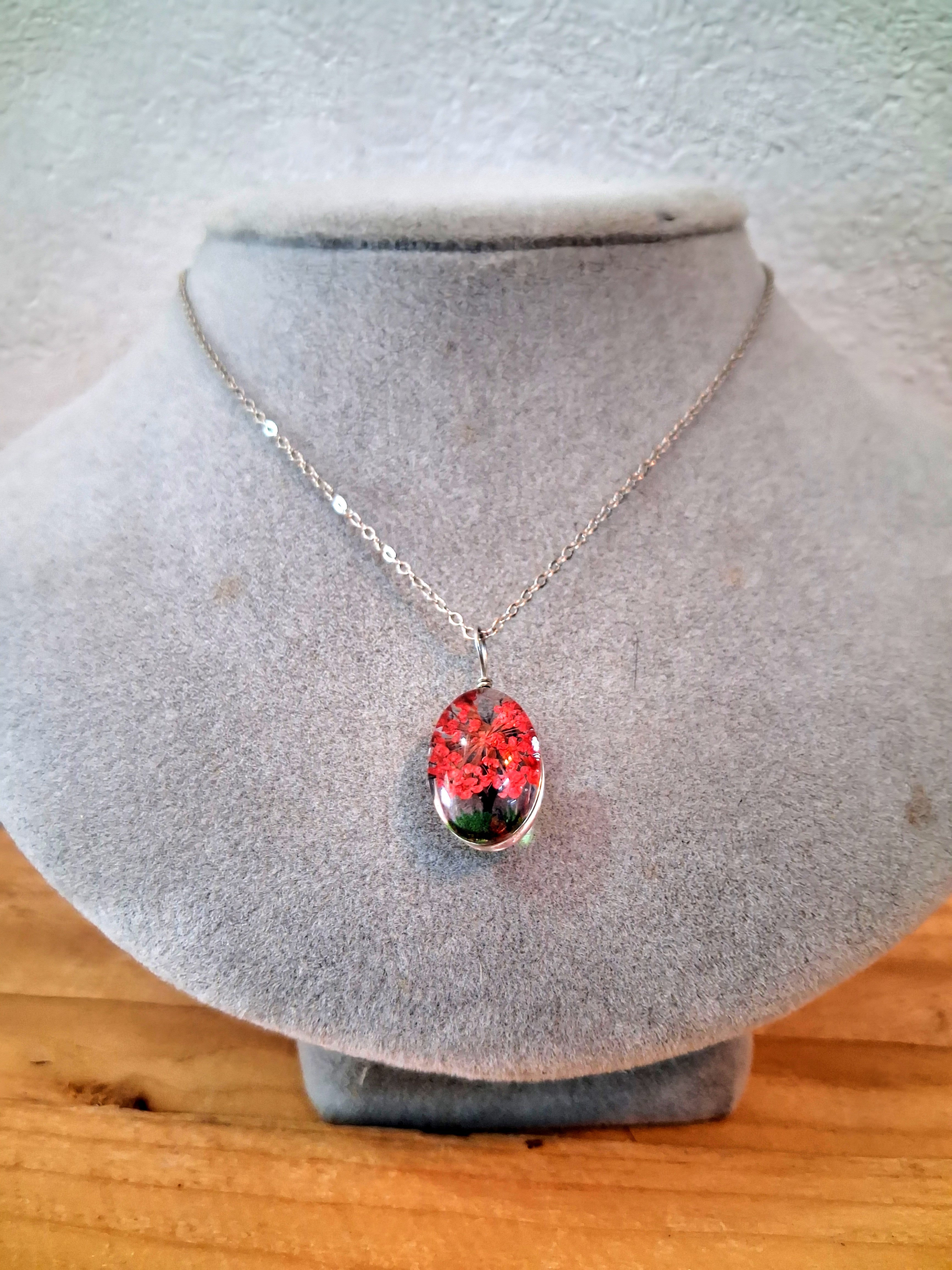 Engraved tree pendant