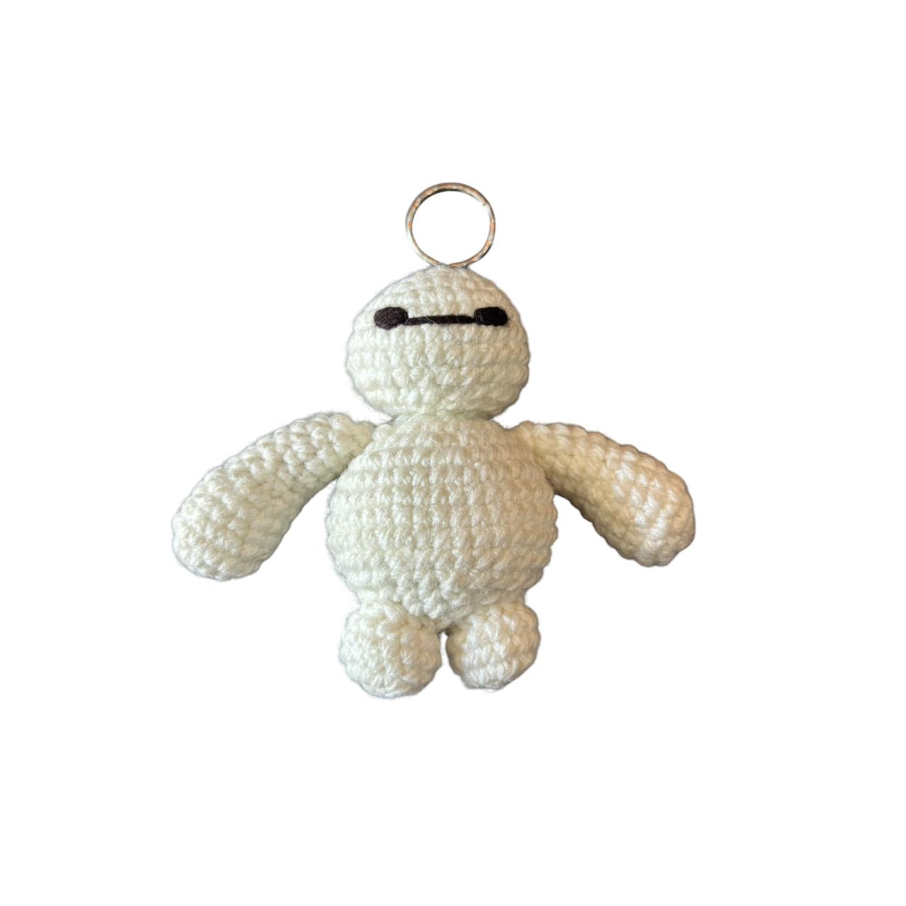 Crochet baymax key chain