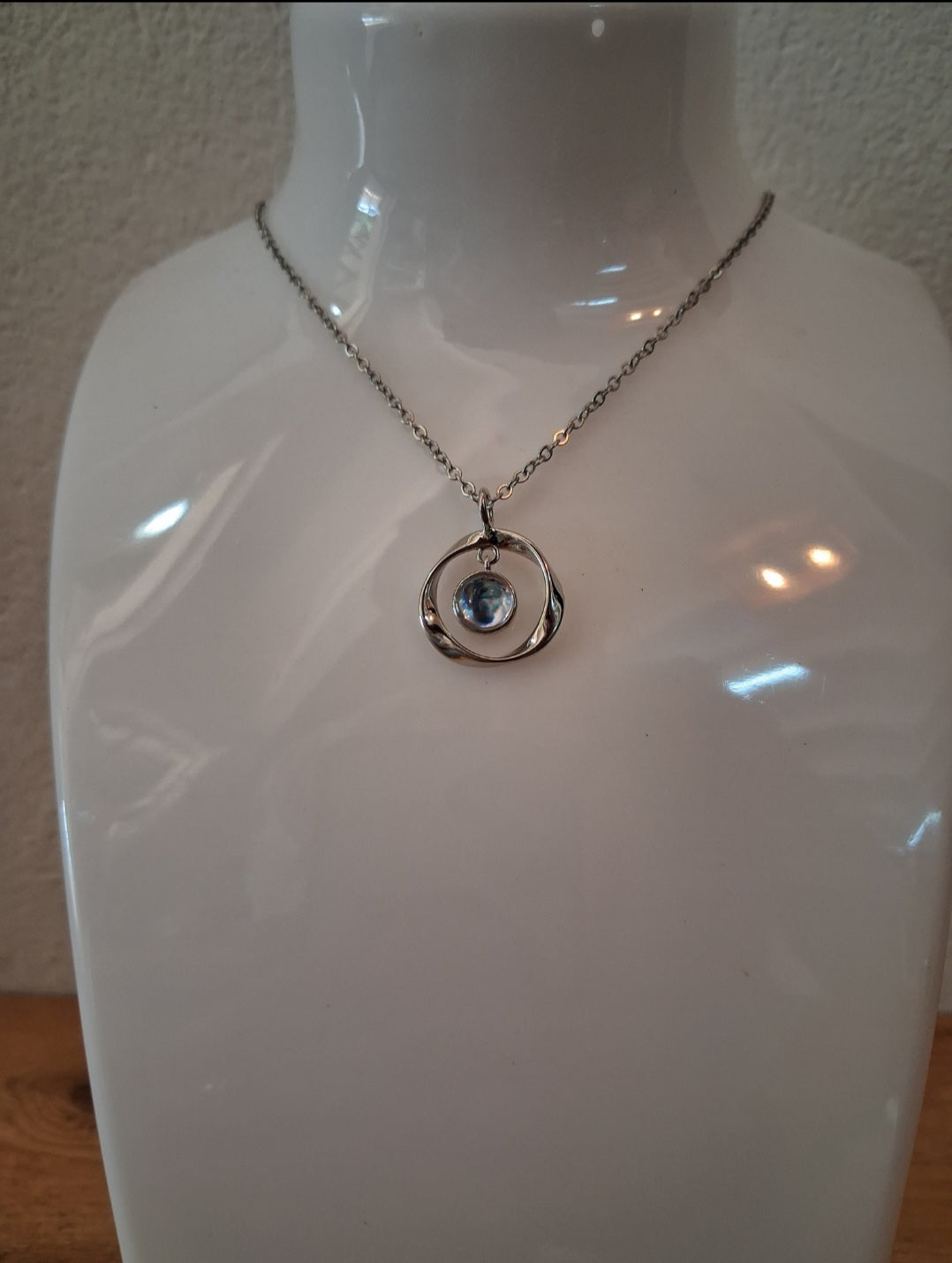 Small blue stone pendant